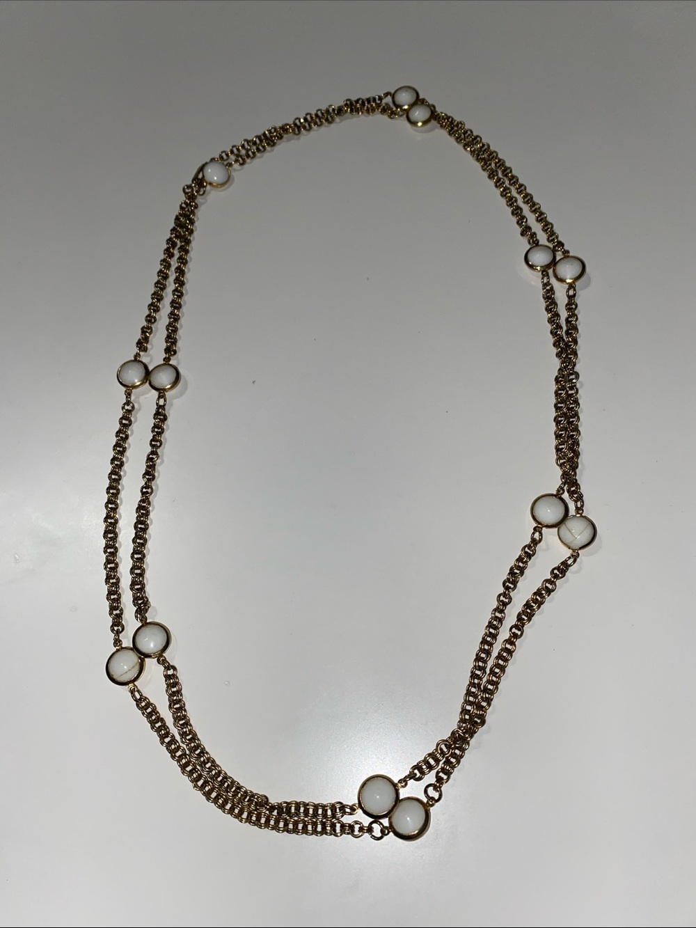 Vintage Long Gold Chain Necklace